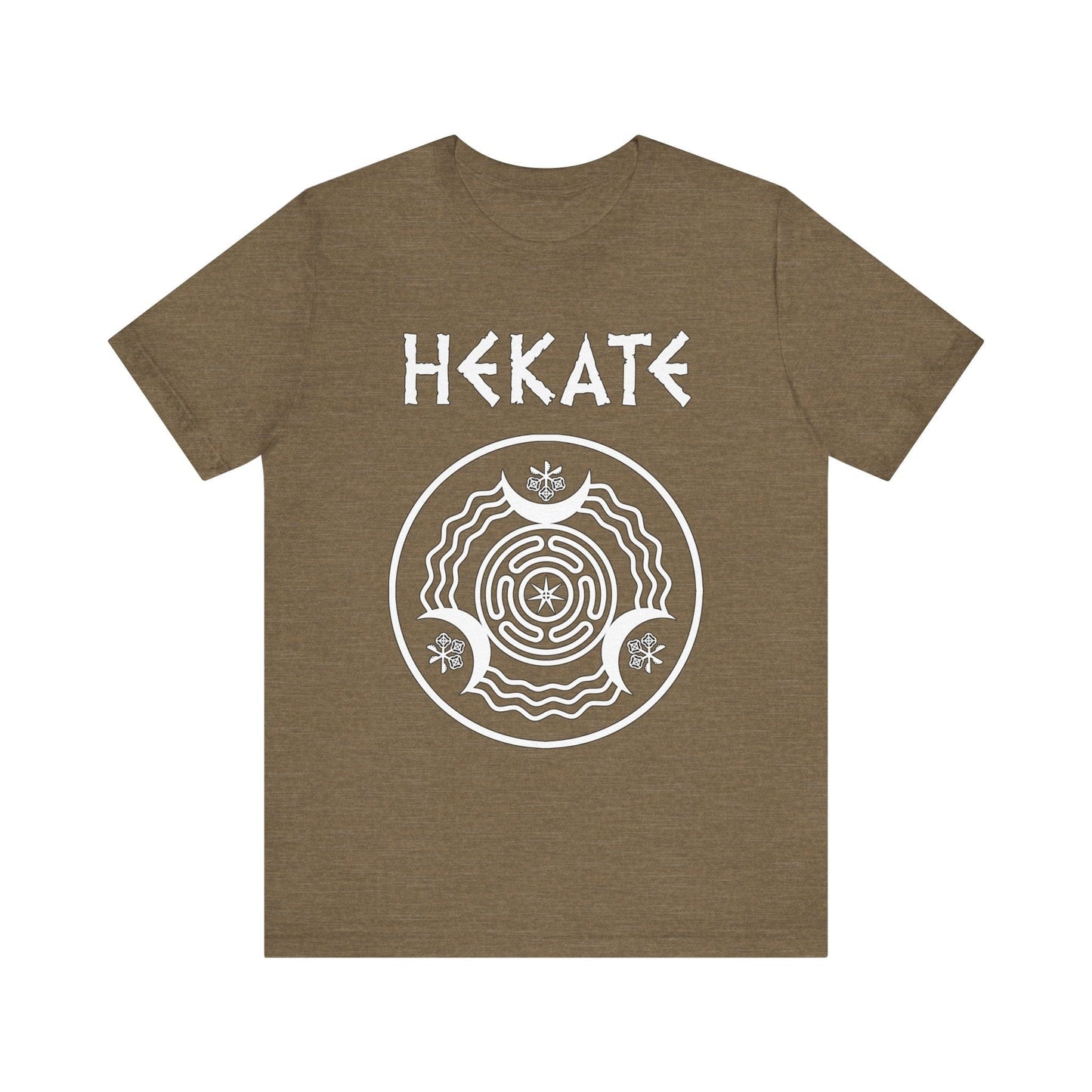 Heather Olive / S Hekate Ancient Greek Goddess of Witchcraft and Magic T-shirt