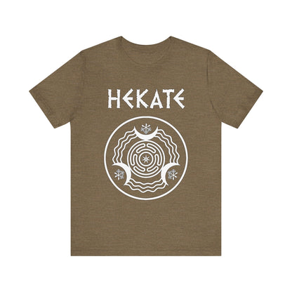 Heather Olive / S Hekate Ancient Greek Goddess of Witchcraft and Magic T-shirt