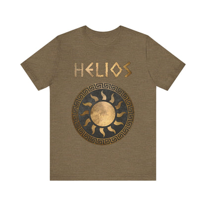 Heather Olive / S Helios Greek God of the Sun Symbol T-Shirt