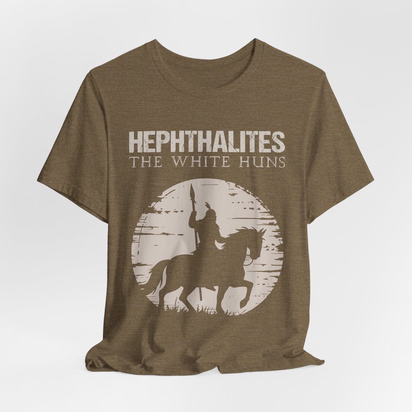 Heather Olive / S Hephthalites - The White Huns T-Shirt