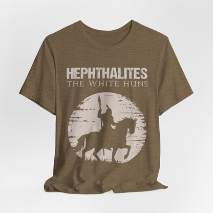 Heather Olive / S Hephthalites - The White Huns T-Shirt