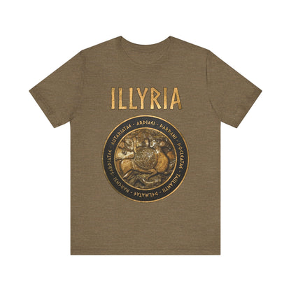 Heather Olive / S Illyria Ancient Illyrian Tribes T-Shirt