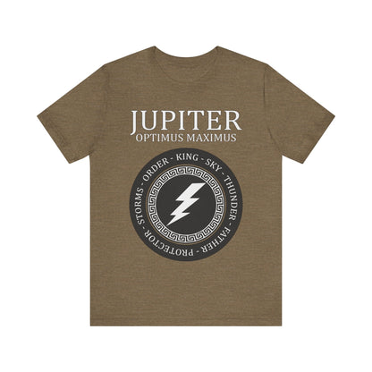 Heather Olive / S Jupiter Optimus Maximus - Ancient Roman God T-Shirt