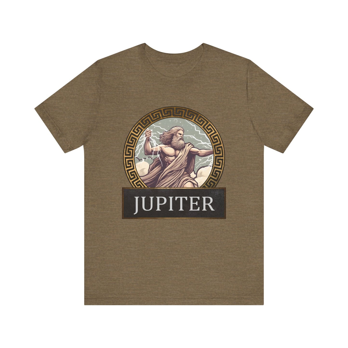 Heather Olive / S Jupiter Roman God T-Shirt