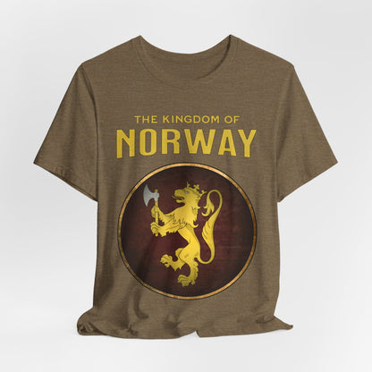 Heather Olive / S Kingdom of Norway Heraldry T-Shirt