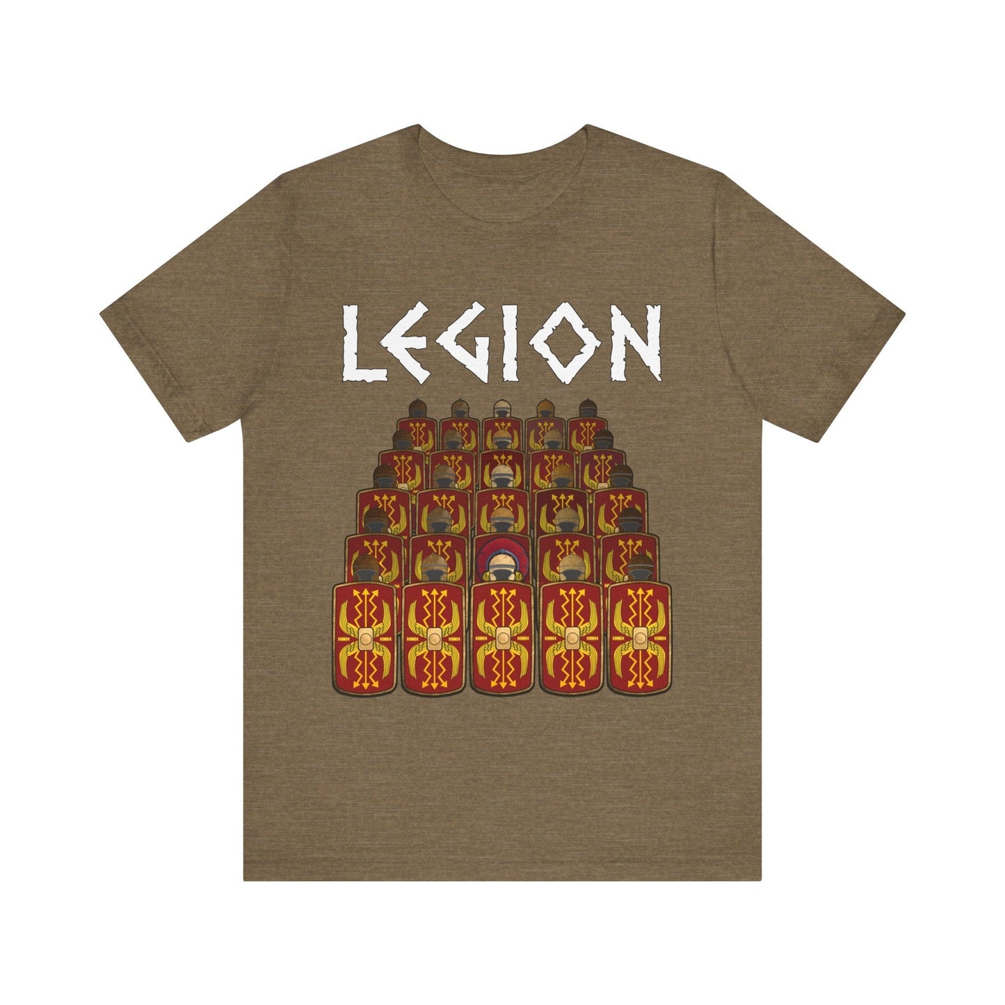 Heather Olive / S Legions Marching - Roman Army T-Shirt