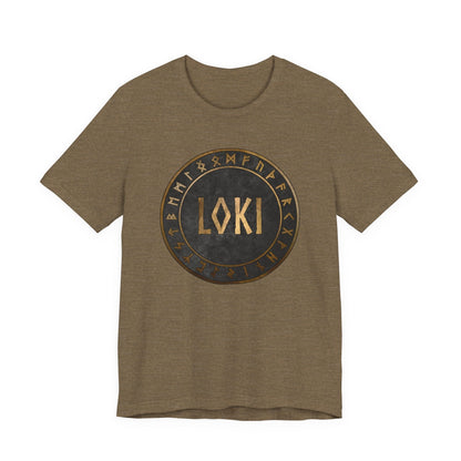 Heather Olive / S Loki Norse God T-Shirt