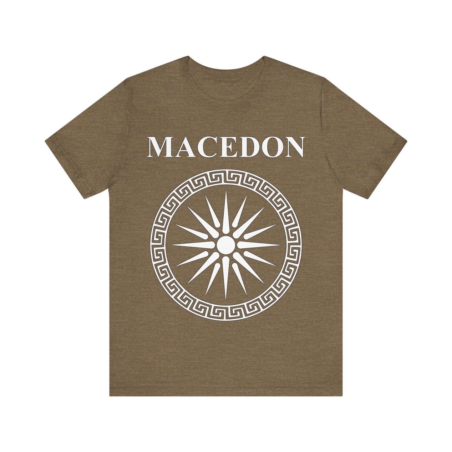 Heather Olive / S Macedon Alexander the Great Symbol T-shirt