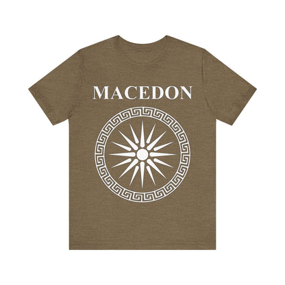 Heather Olive / S Macedon Alexander the Great Symbol T-shirt