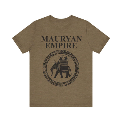 Heather Olive / S Mauryan Empire War Elephant T-Shirt