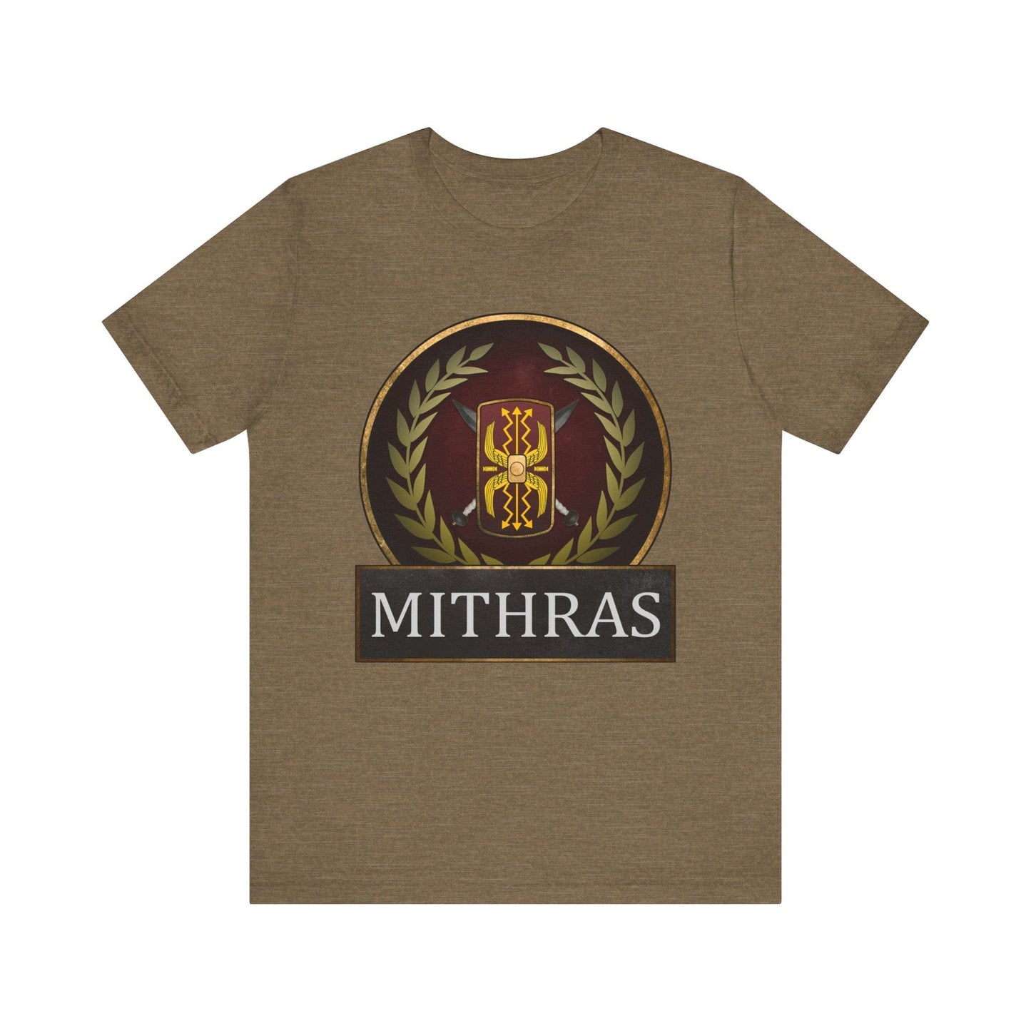 Heather Olive / S Mithras - Ancient Roman Cult of Mithras - Roman Legionary T-Shirt