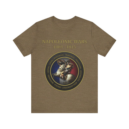Heather Olive / S Napoleonic Wars - Battles of Napoleon Bonaparte T-Shirt