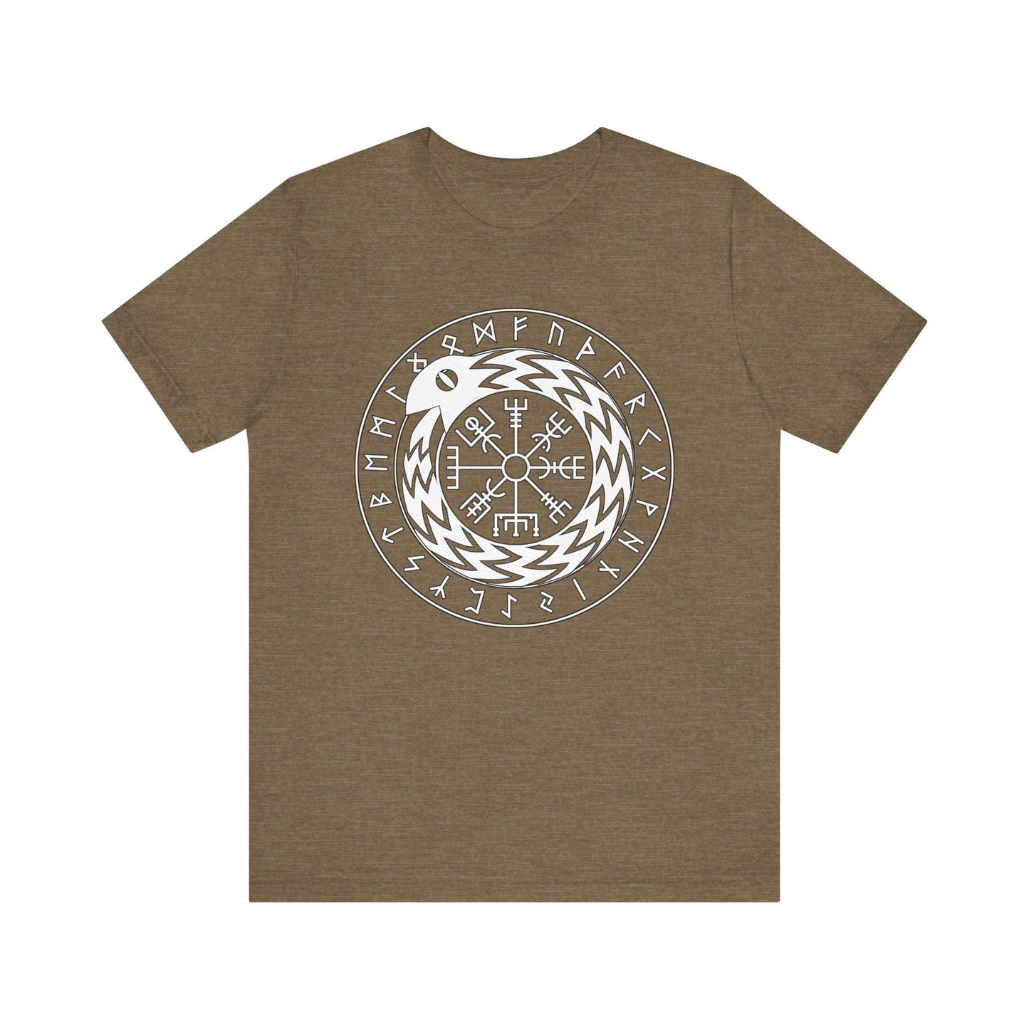 Heather Olive / S Norse Mythology Jormungandr T-Shirt
