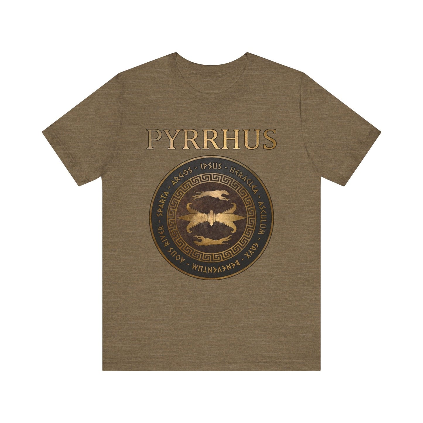Heather Olive / S Pyrrhus of Epirus Famous Battles - Ancient Warfare - Ancient Battles T-shirt