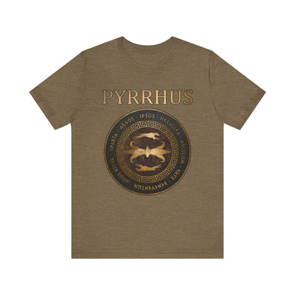 Heather Olive / S Pyrrhus of Epirus Famous Battles - Ancient Warfare - Ancient Battles T-shirt