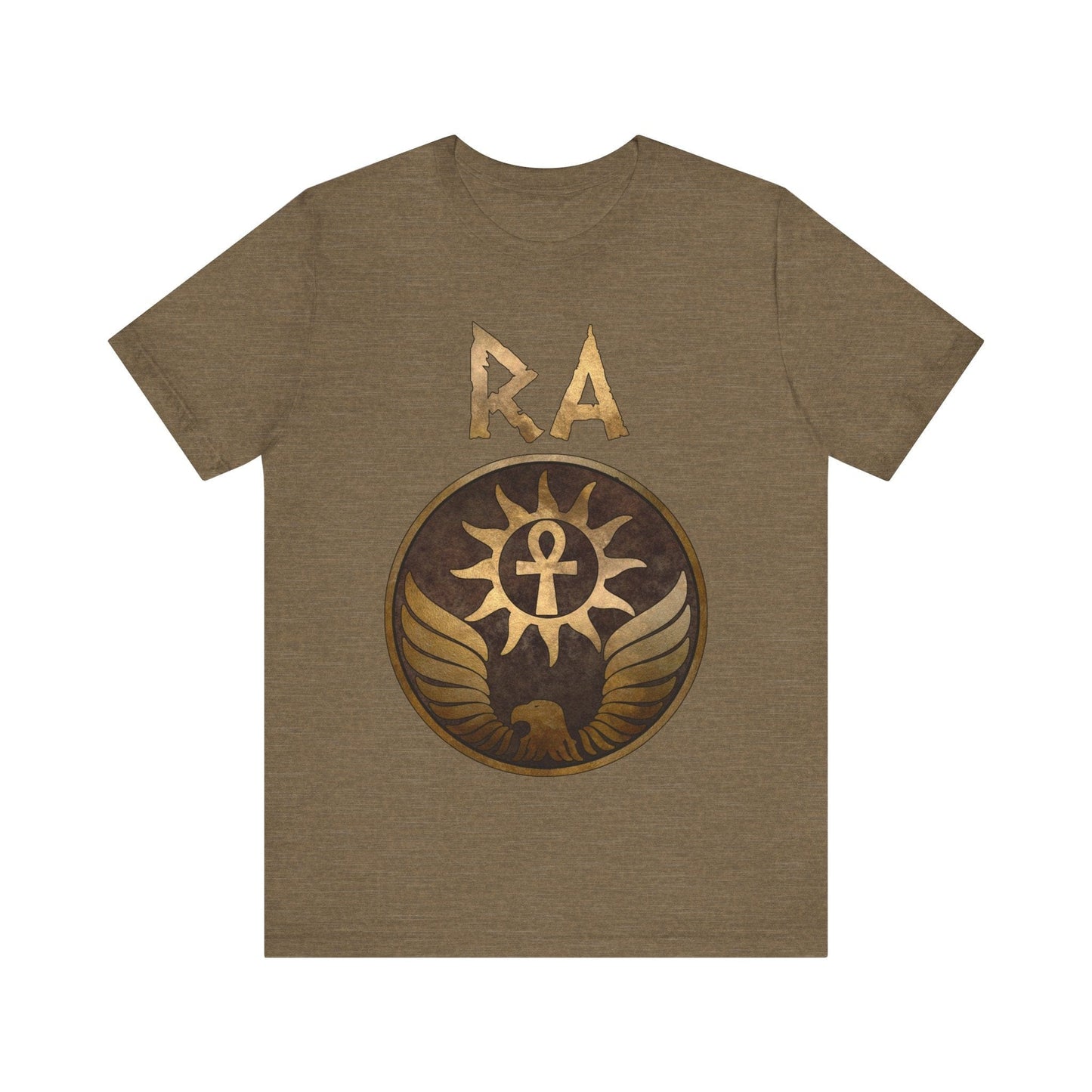 Heather Olive / S Ra Ancient Egyptian God T-Shirt