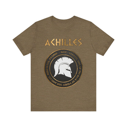 Heather Olive / S Rage of Achilles - Homer the Iliad T-Shirt