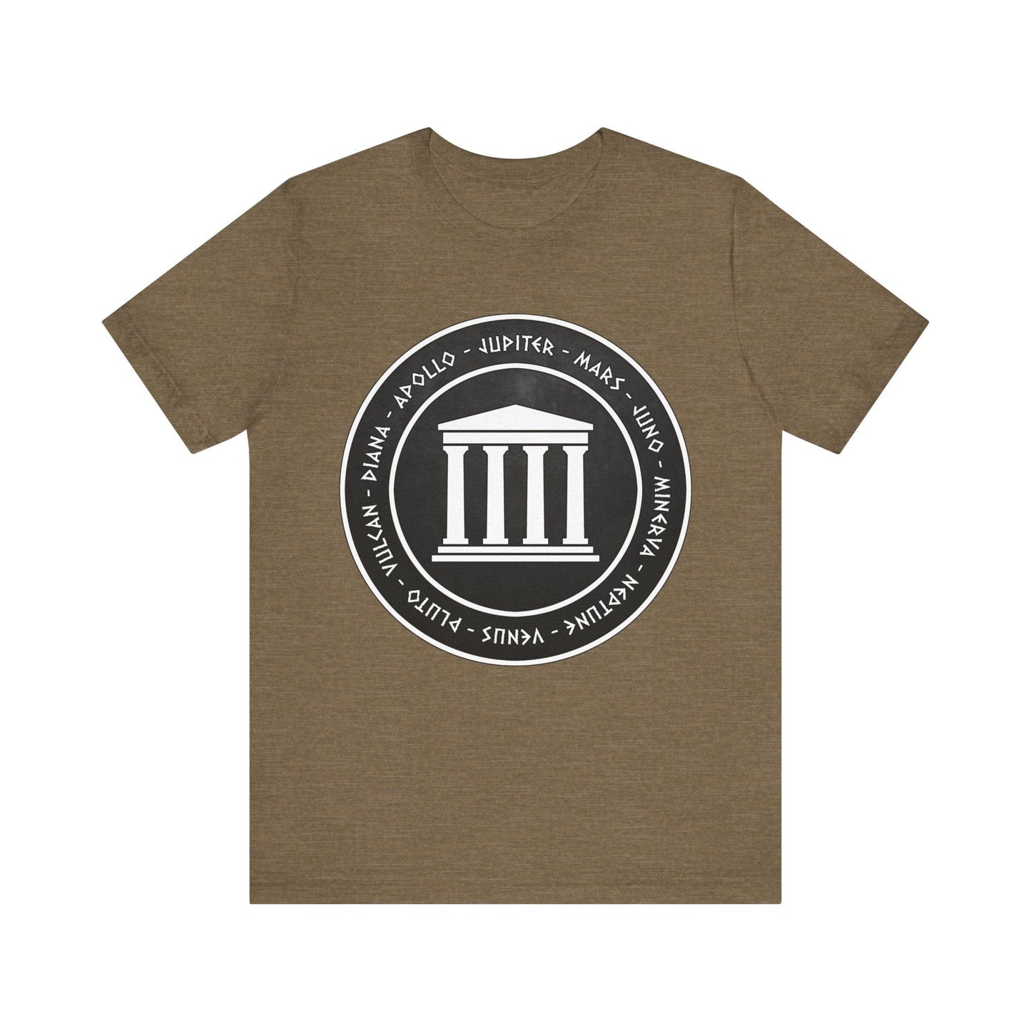 Heather Olive / S Roman Pantheon - Gods and Goddesses of Ancient Rome T-Shirt