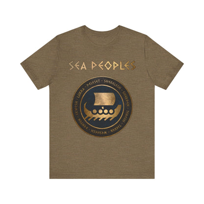 Heather Olive / S Sea Peoples - The Late Bronze Age Collapse History T-shirt