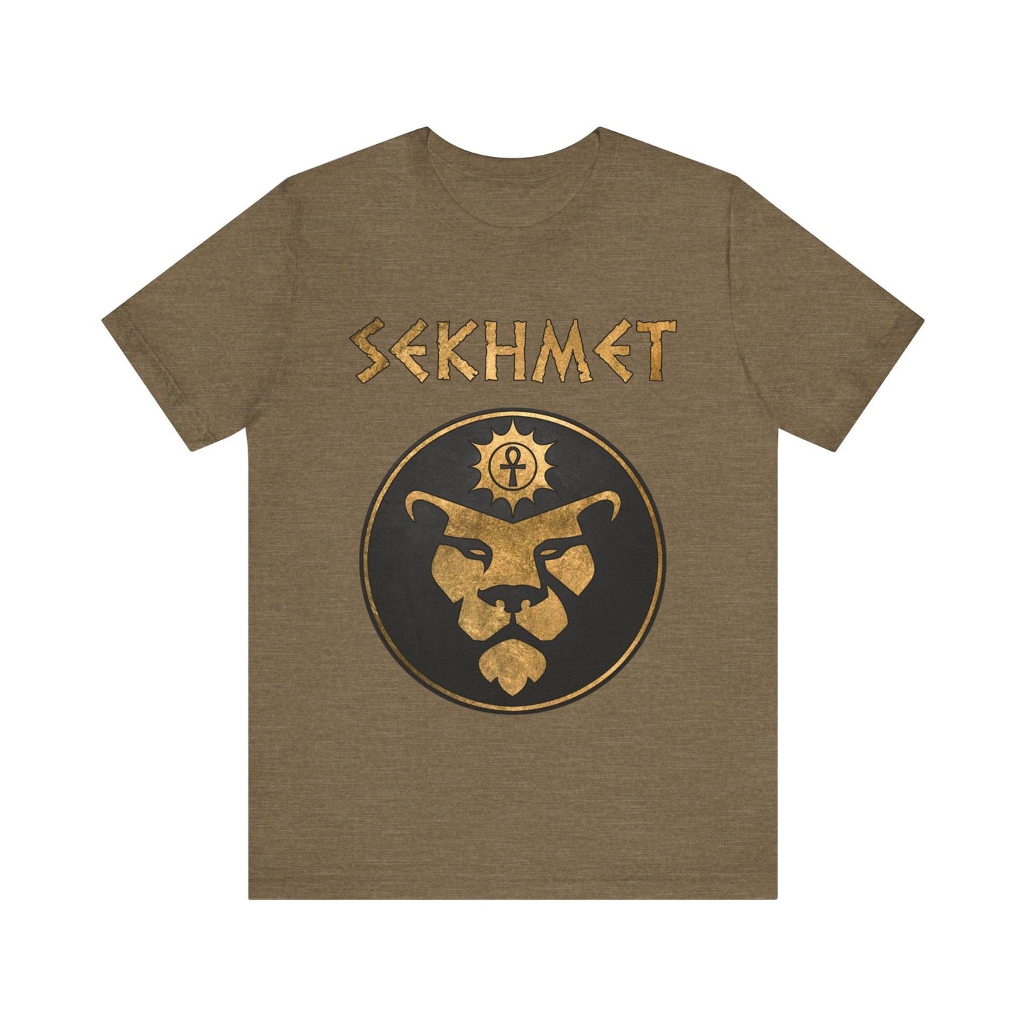 Heather Olive / S Sekhmet Ancient Egyptian Goddess T-Shirt