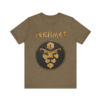 Heather Olive / S Sekhmet Ancient Egyptian Goddess T-Shirt