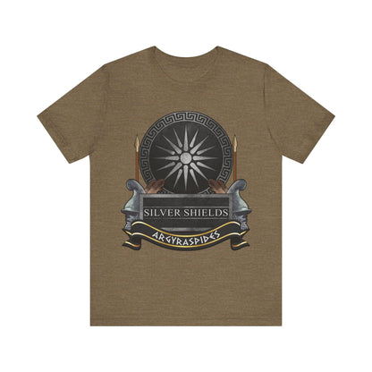 Heather Olive / S Silver Shields Argyraspides T-Shirt