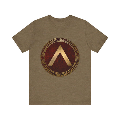 Heather Olive / S Spartan Shield Lambda T-Shirt