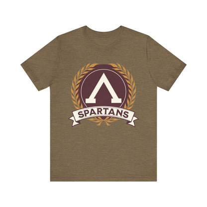 Heather Olive / S Spartans Lambda Symbol - Lacedaemonians - Ancient Sparta T-shirt