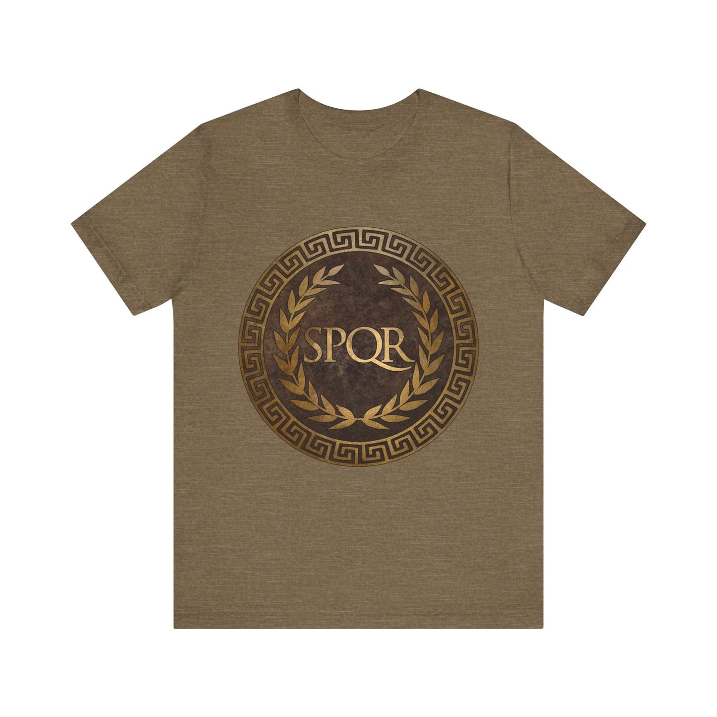 Heather Olive / S SPQR Symbol of Ancient Rome T-Shirt