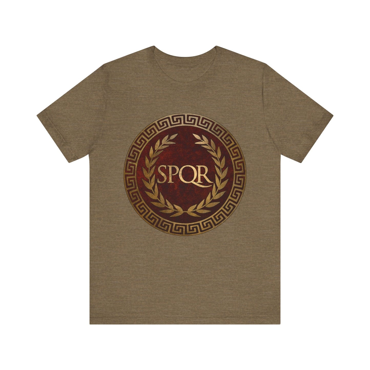 Heather Olive / S SPQR Symbol of Ancient Rome T-Shirt