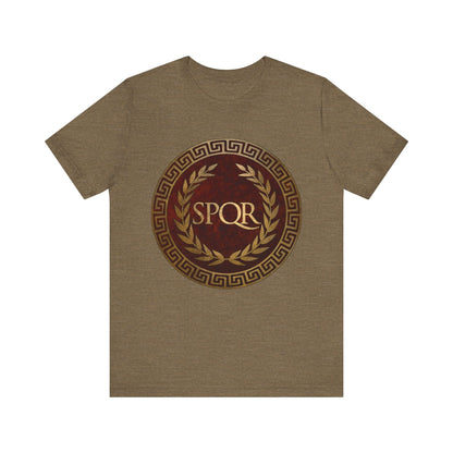 Heather Olive / S SPQR Symbol of Ancient Rome T-Shirt
