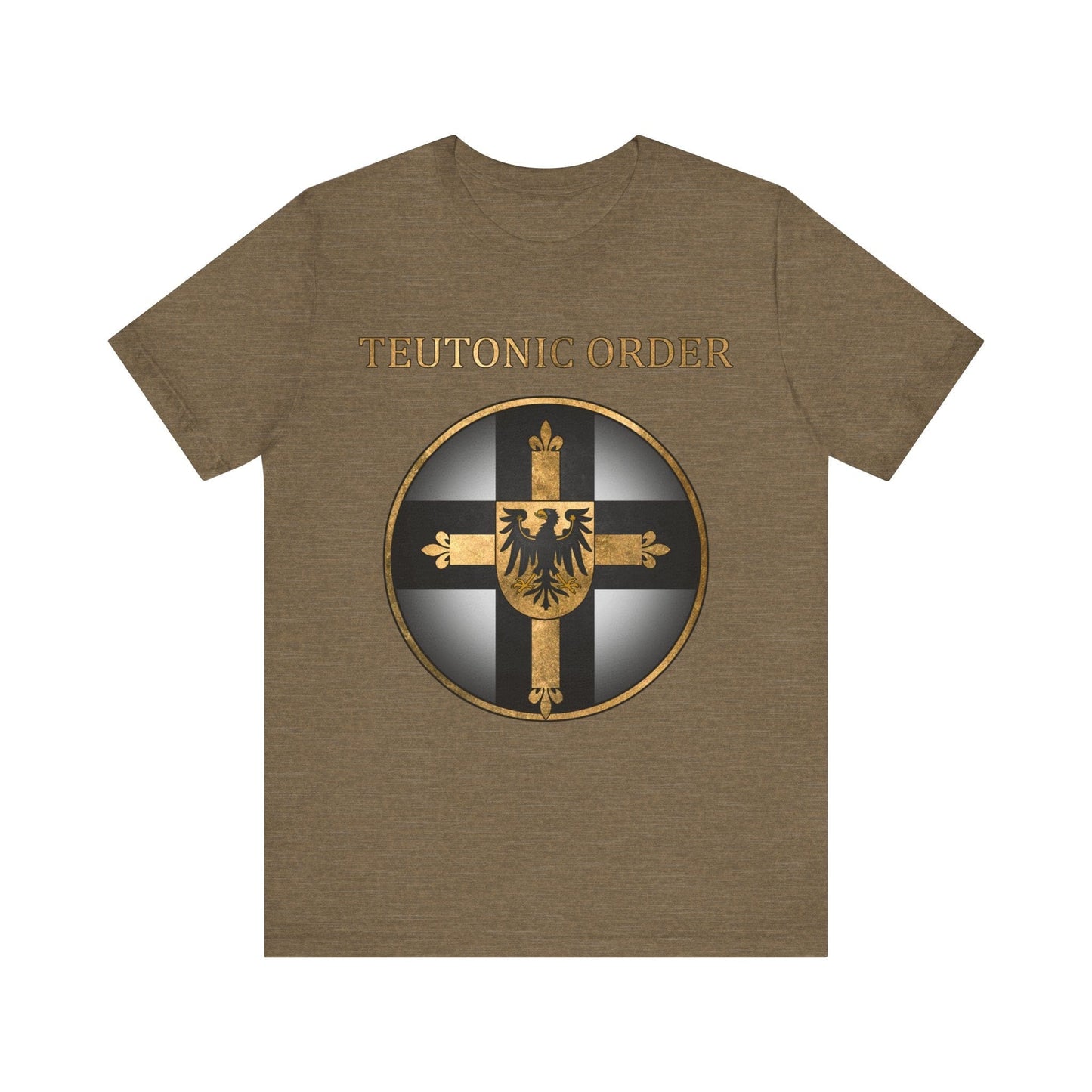 Heather Olive / S Teutonic Order Symbol - Teutonic Knights T-shirt