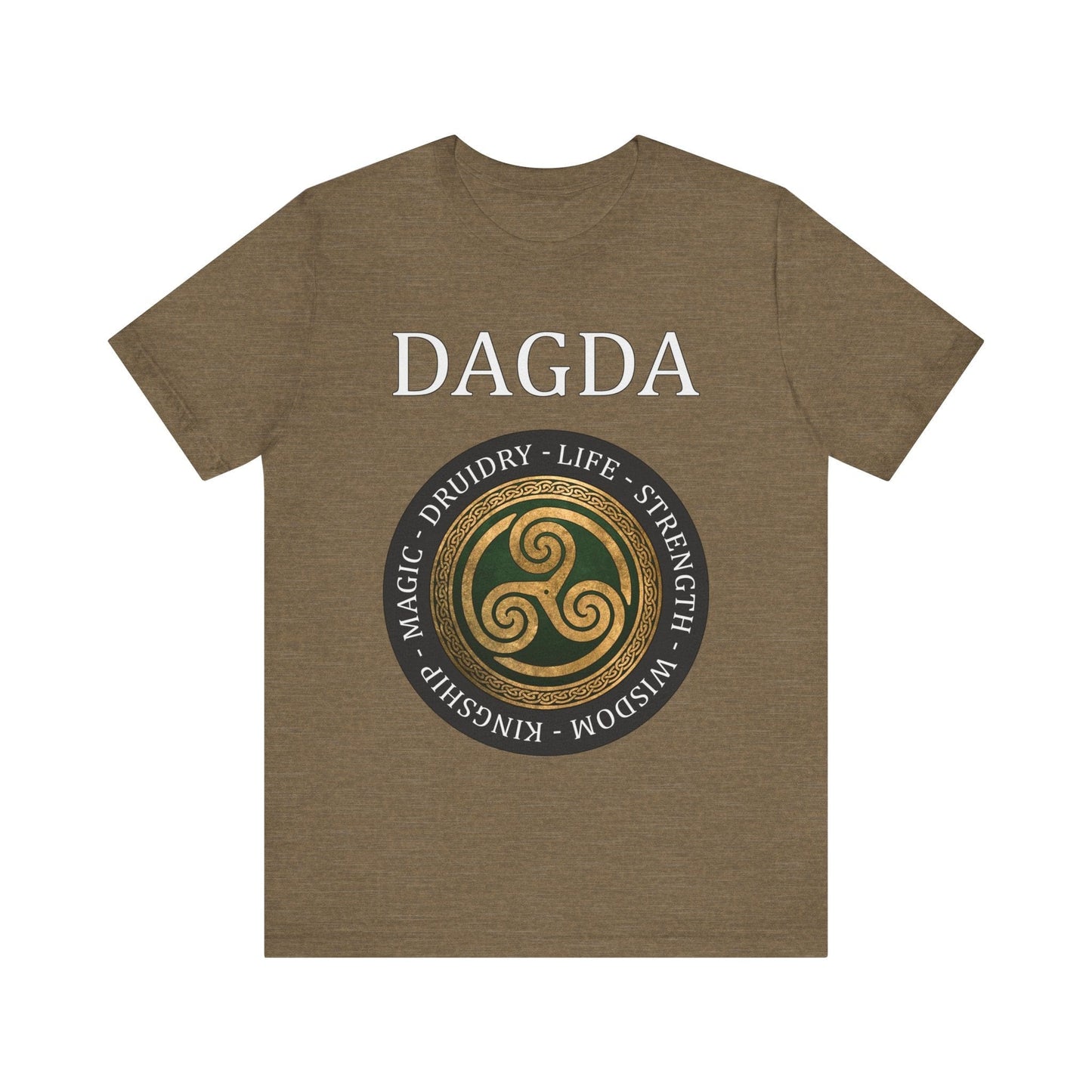 Heather Olive / S The Dagda Ancient Celtic God T-Shirt