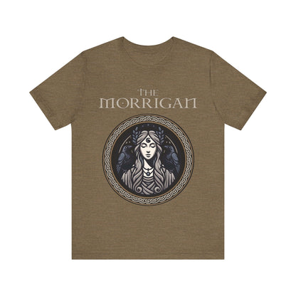 Heather Olive / S The Morrigan Celtic Goddess of Witchcraft - Celtic Mythology T-Shirt
