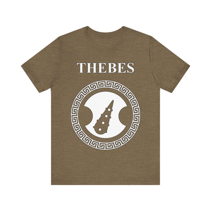 Heather Olive / S Thebes Sacred Band Ancient Greek City-State T-Shirt