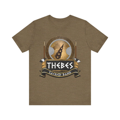 Heather Olive / S Thebes Sacred Band T-Shirt
