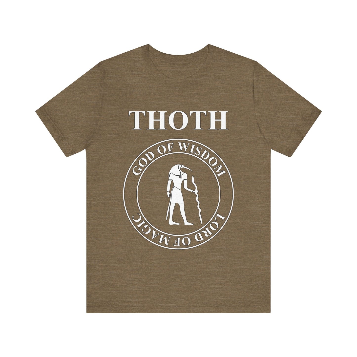 Heather Olive / S Thoth Egyptian God of Wisdom and Magic T-Shirt