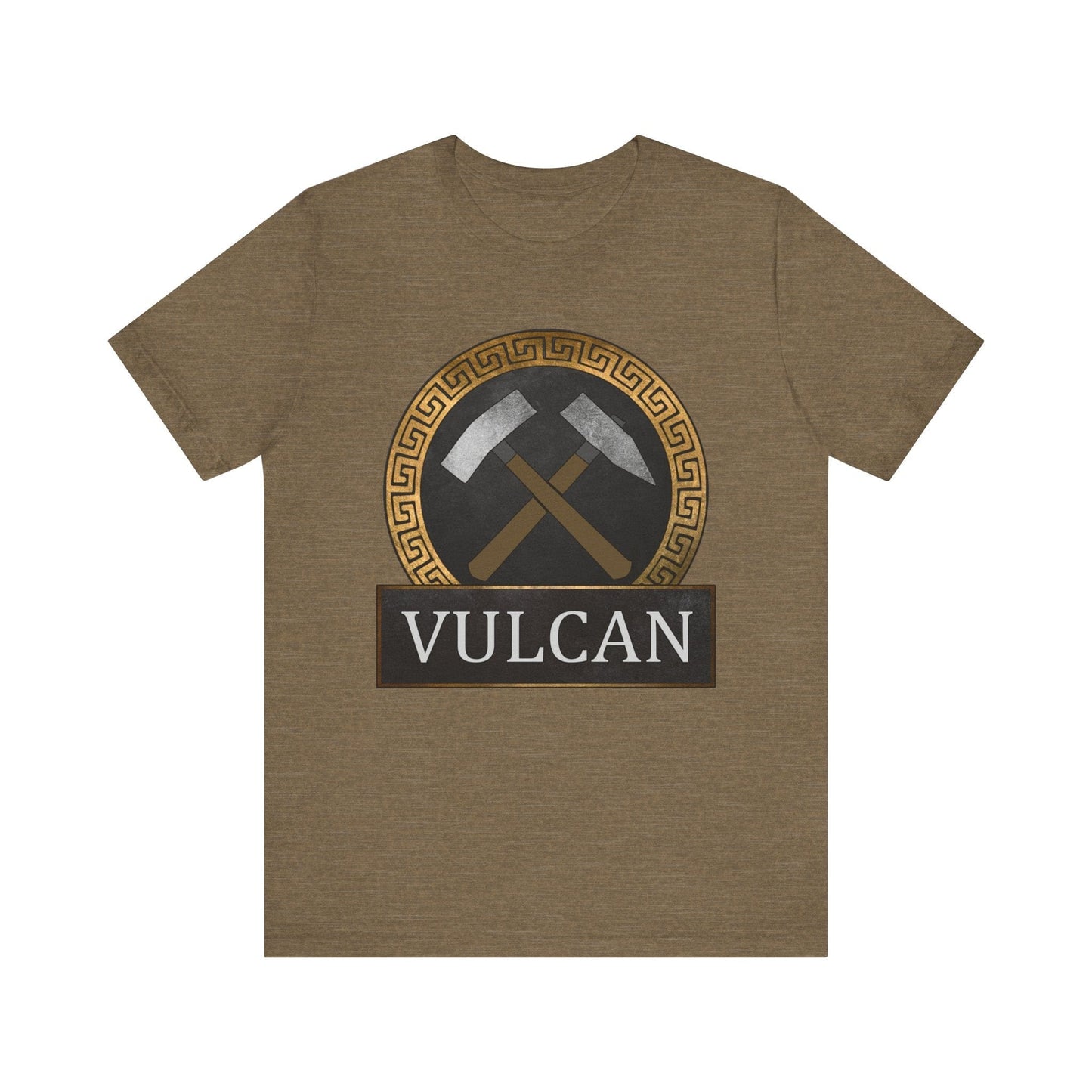 Heather Olive / S Vulcan Ancient Roman God T-Shirt