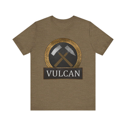 Heather Olive / S Vulcan Ancient Roman God T-Shirt