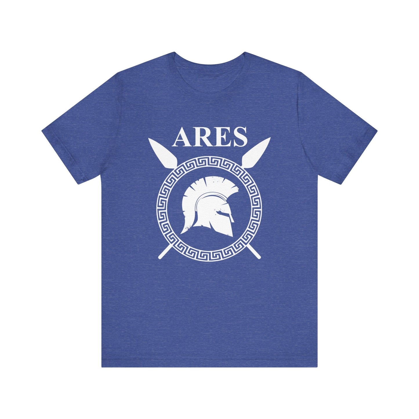 Heather True Royal / S Ares Greek God of War T-Shirt