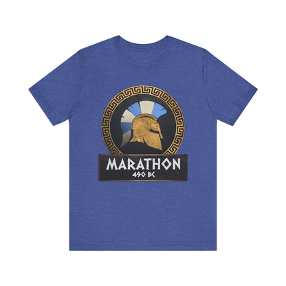 Heather True Royal / S Battle of Marathon Athenian Hoplite T-Shirt