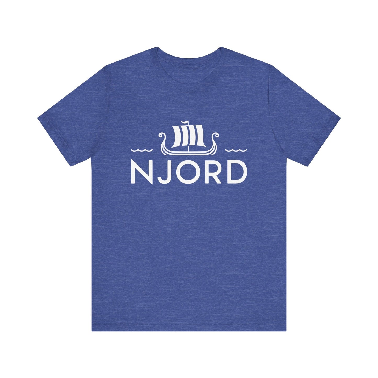 Heather True Royal / S Njord Norse God of the Sea T-shirt