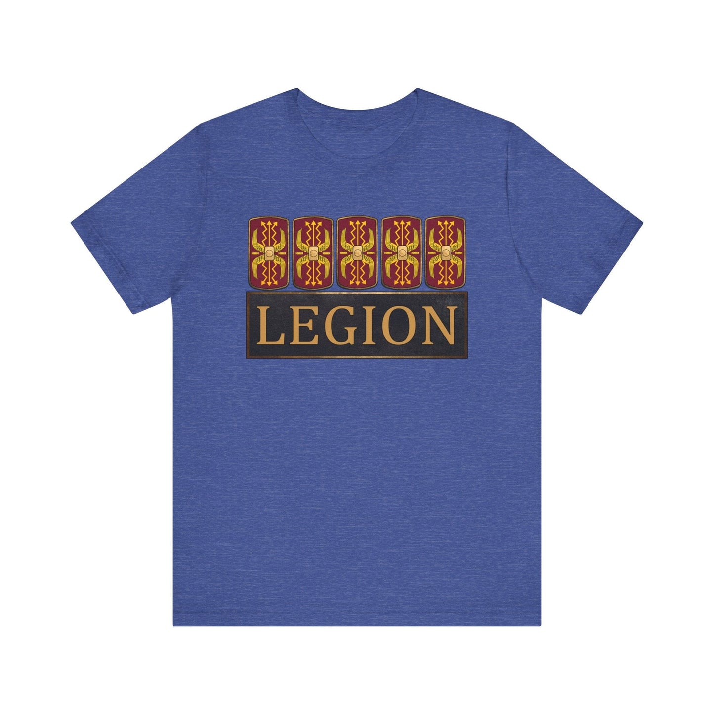 Heather True Royal / S Roman Legionary Shields T-Shirt