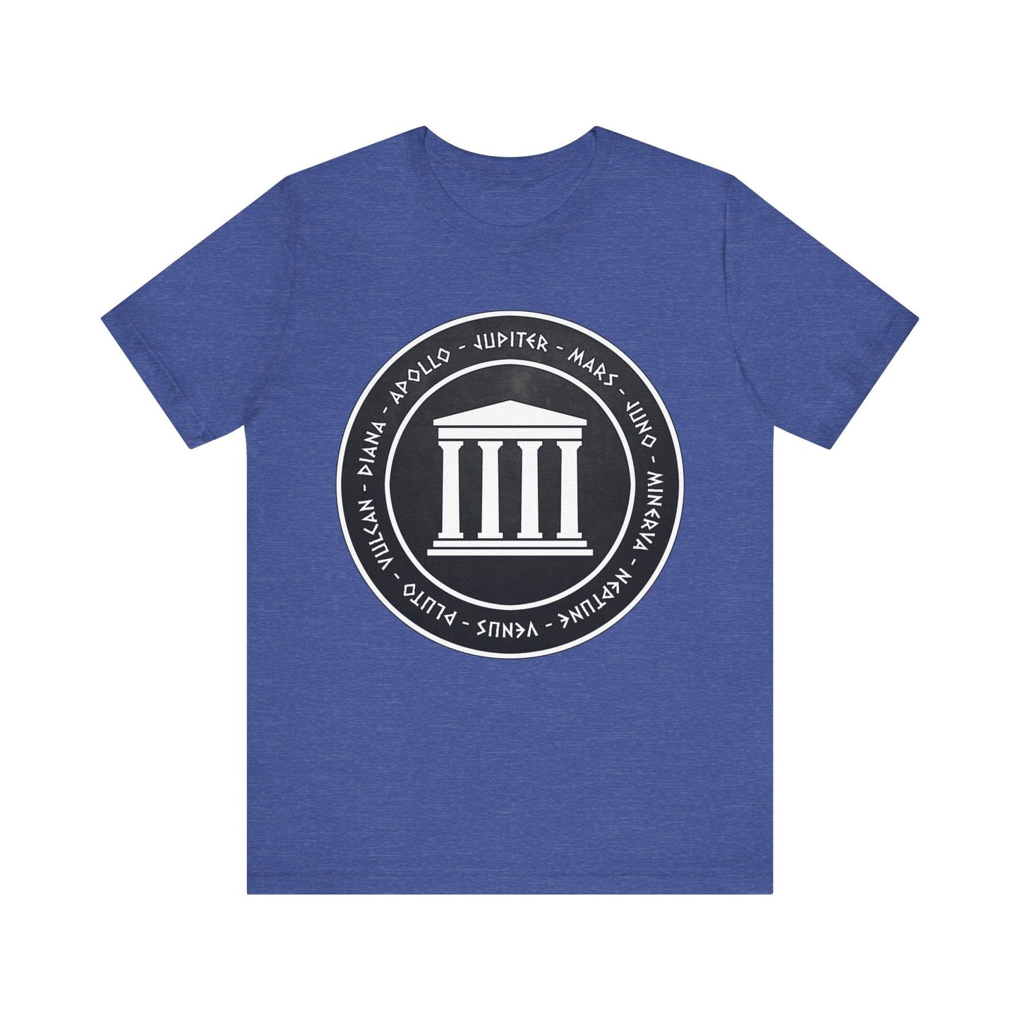 Heather True Royal / S Roman Pantheon - Gods and Goddesses of Ancient Rome T-Shirt