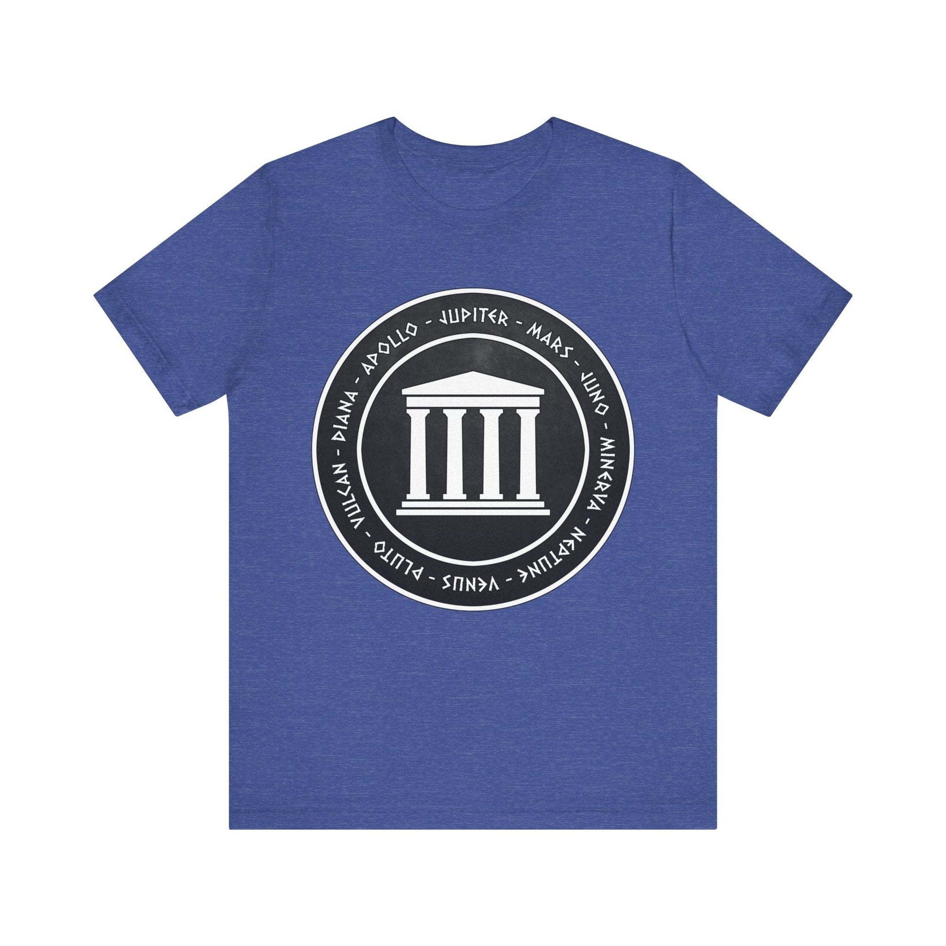 Heather True Royal / S Roman Pantheon - Gods and Goddesses of Ancient Rome T-Shirt