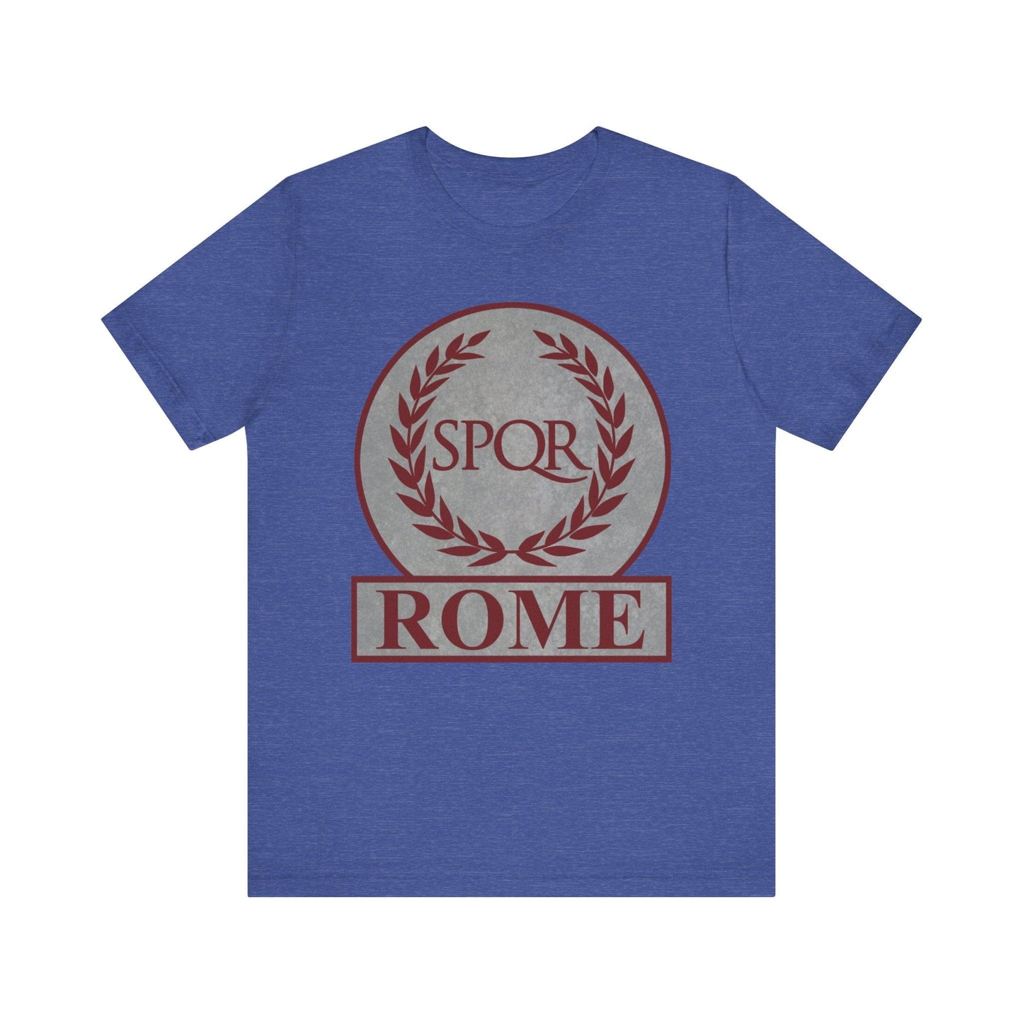 Heather True Royal / S Rome Ancient Roman SPQR Symbol T-shirt