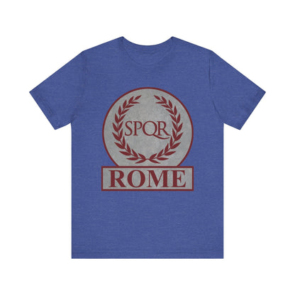 Heather True Royal / S Rome Ancient Roman SPQR Symbol T-shirt