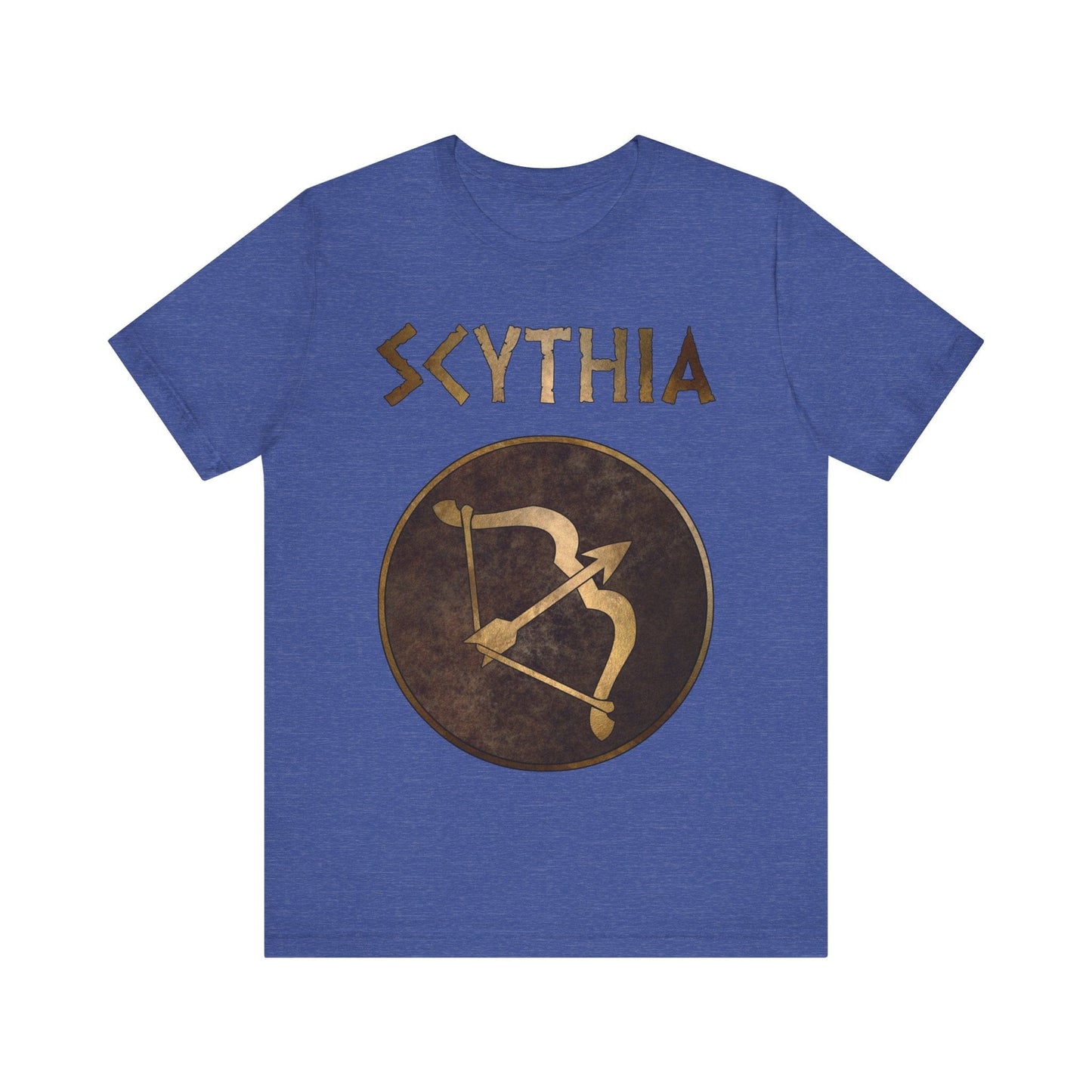 Heather True Royal / S Scythia Ancient Scythian Bow Symbol T-Shirt