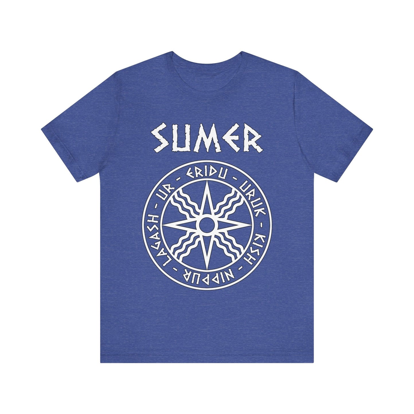 Heather True Royal / S Sumer Ancient Mesopotamian Cities T-Shirt