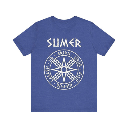 Heather True Royal / S Sumer Ancient Mesopotamian Cities T-Shirt
